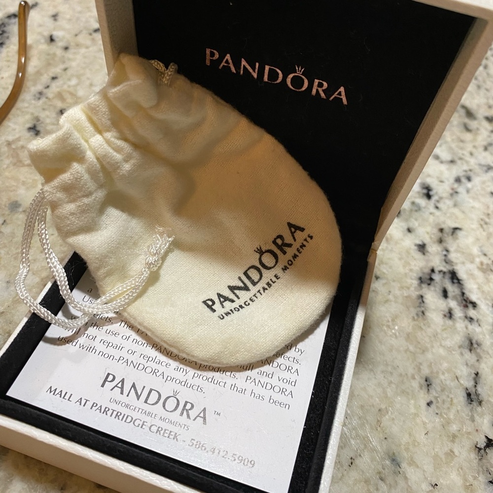 Pandora bracelet & 6 beads; can be sold separate
